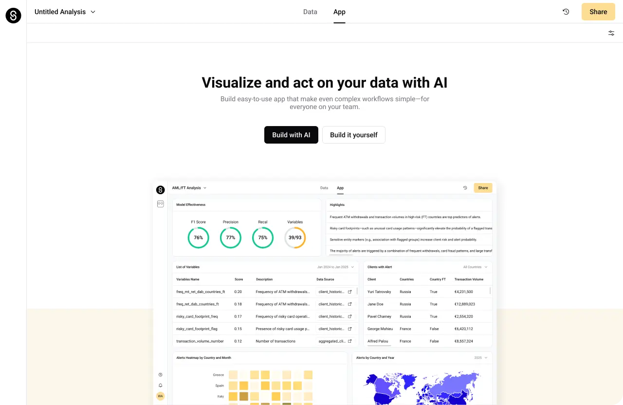 Projector platform dashboard showing causal AI analysis